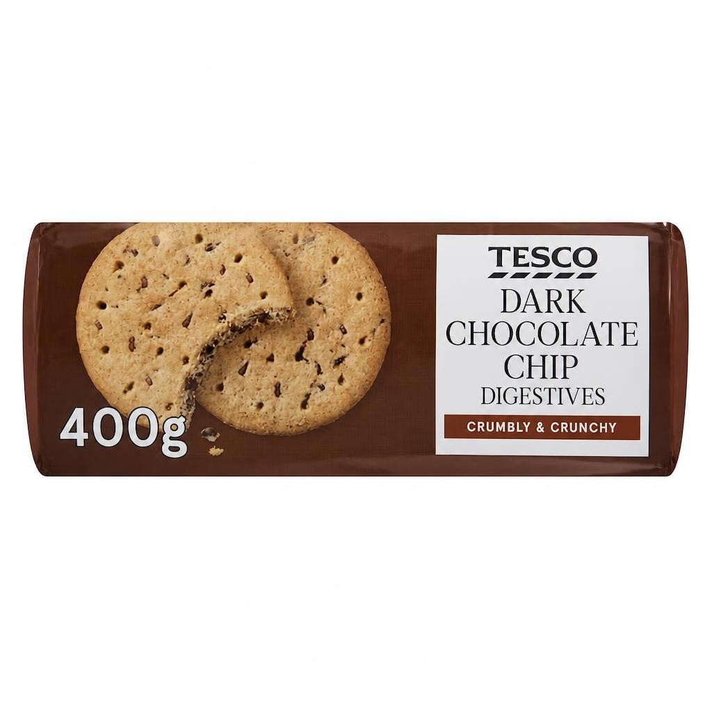 Tesco Chocolate Chip Digestive Biscuits 400G