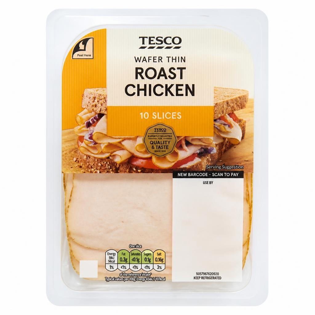 Tesco Wafer Thin Roast Chicken Slices 125g