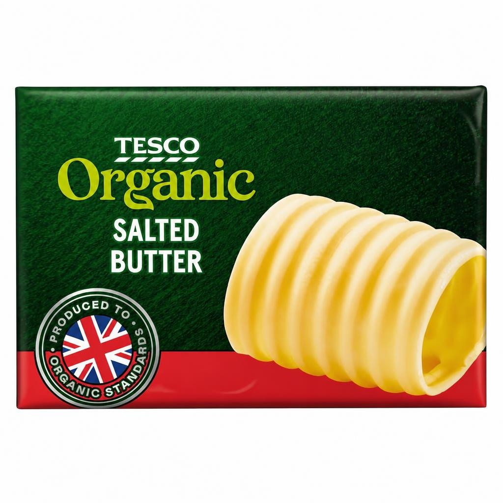 Tesco Organic Salted Butter 250G