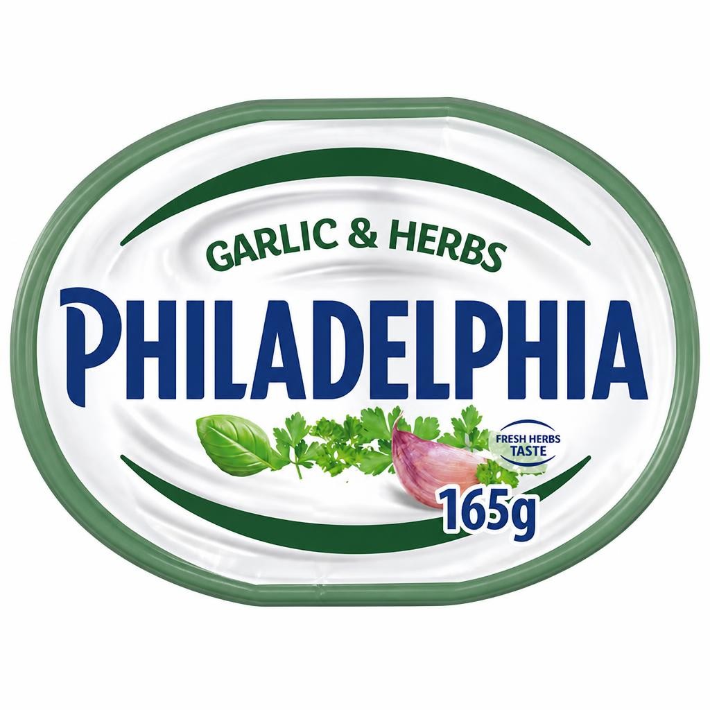 Philadelphia Garlic & Herbs Soft Cream Cheese 165G