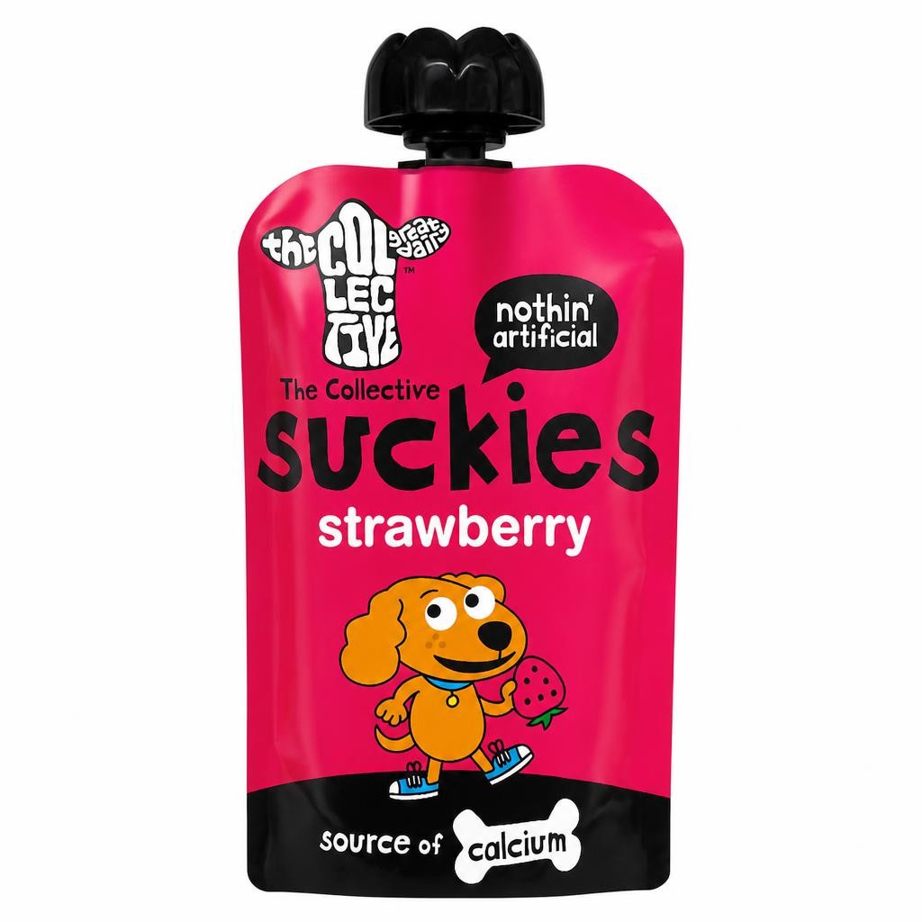The Collective Suckies Strawberry Kids Yoghurt Pouch 90g