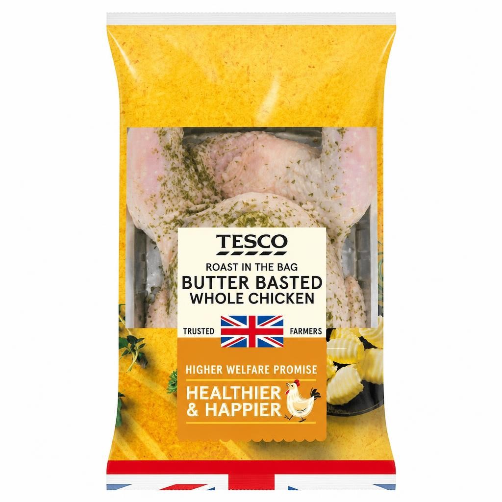 Tesco Roast In Bag Butter Basted Whole Chicken 1.5Kg