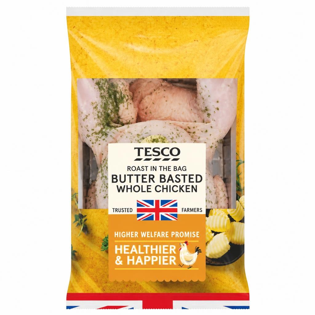 Tesco Roast In Bag Butter Basted Whole Chicken 1.5Kg