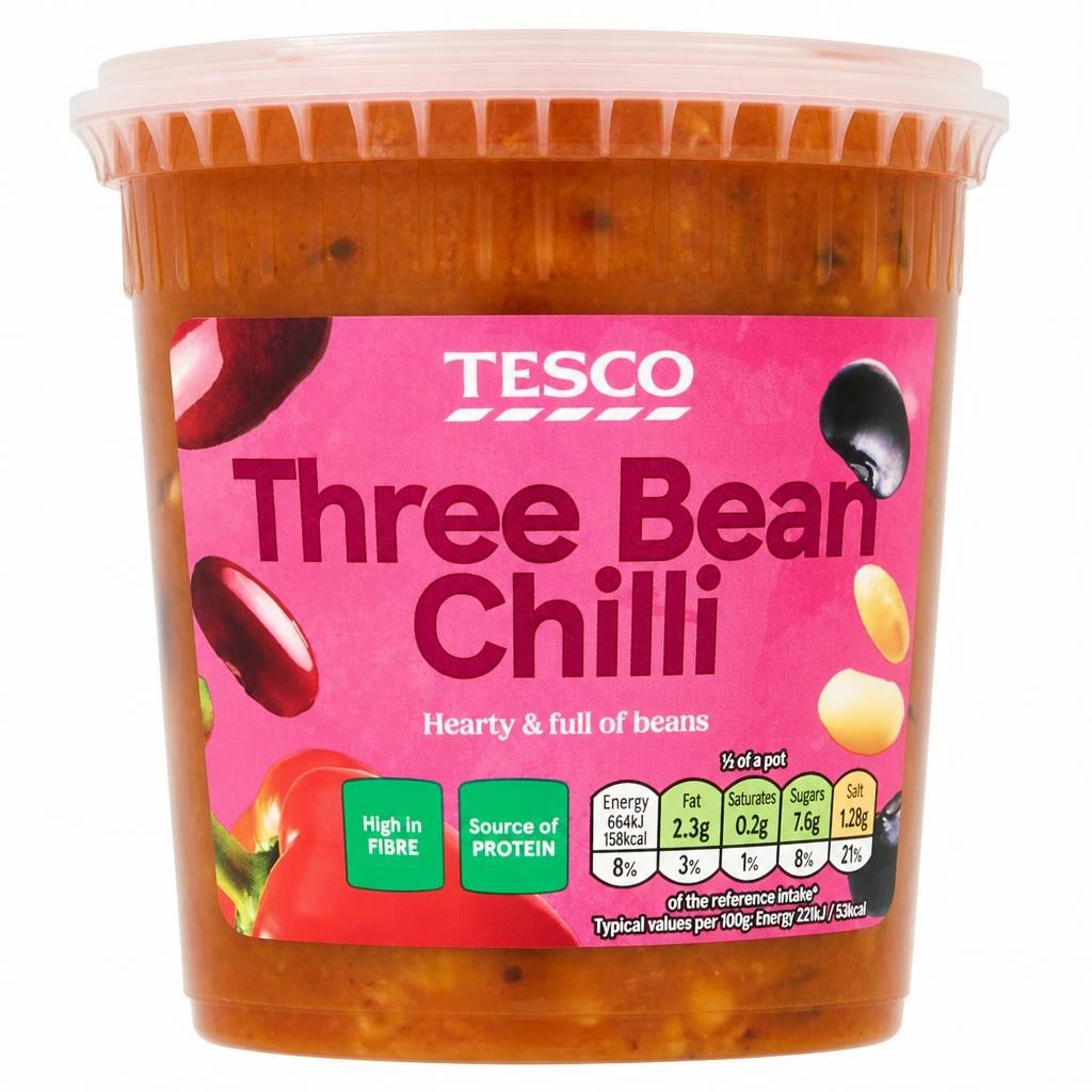 Tesco Three Bean Chilli 600g