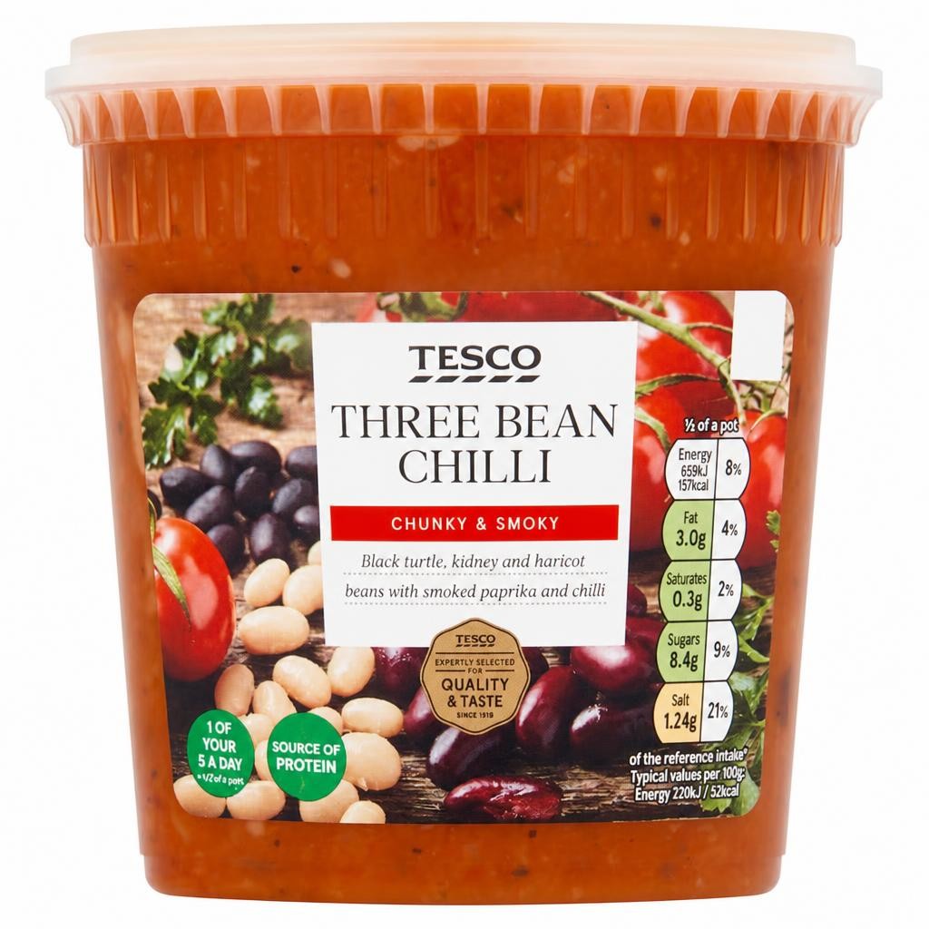 Tesco Three Bean Chilli 600g