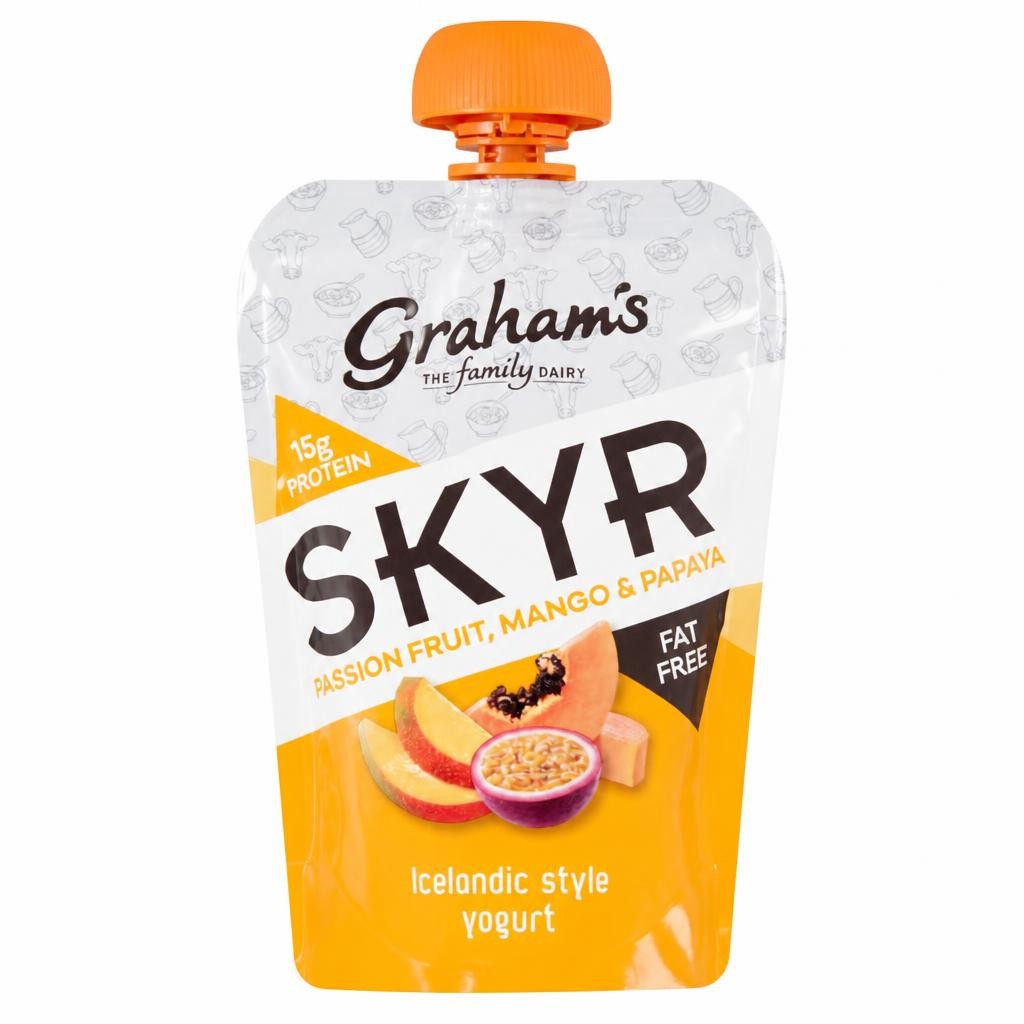 Graham's Skyr Passion Fruit Mango Papaya Yogurt 150G