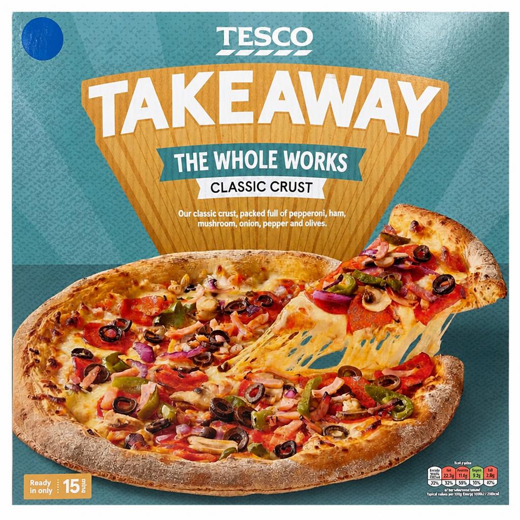 Tesco Takeaway The Whole Works Classic Crust Pizza 506g