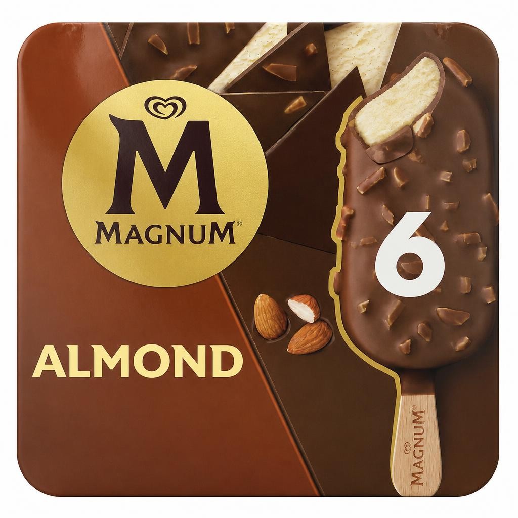 Magnum Almond Ice Cream Sticks 6x100ml