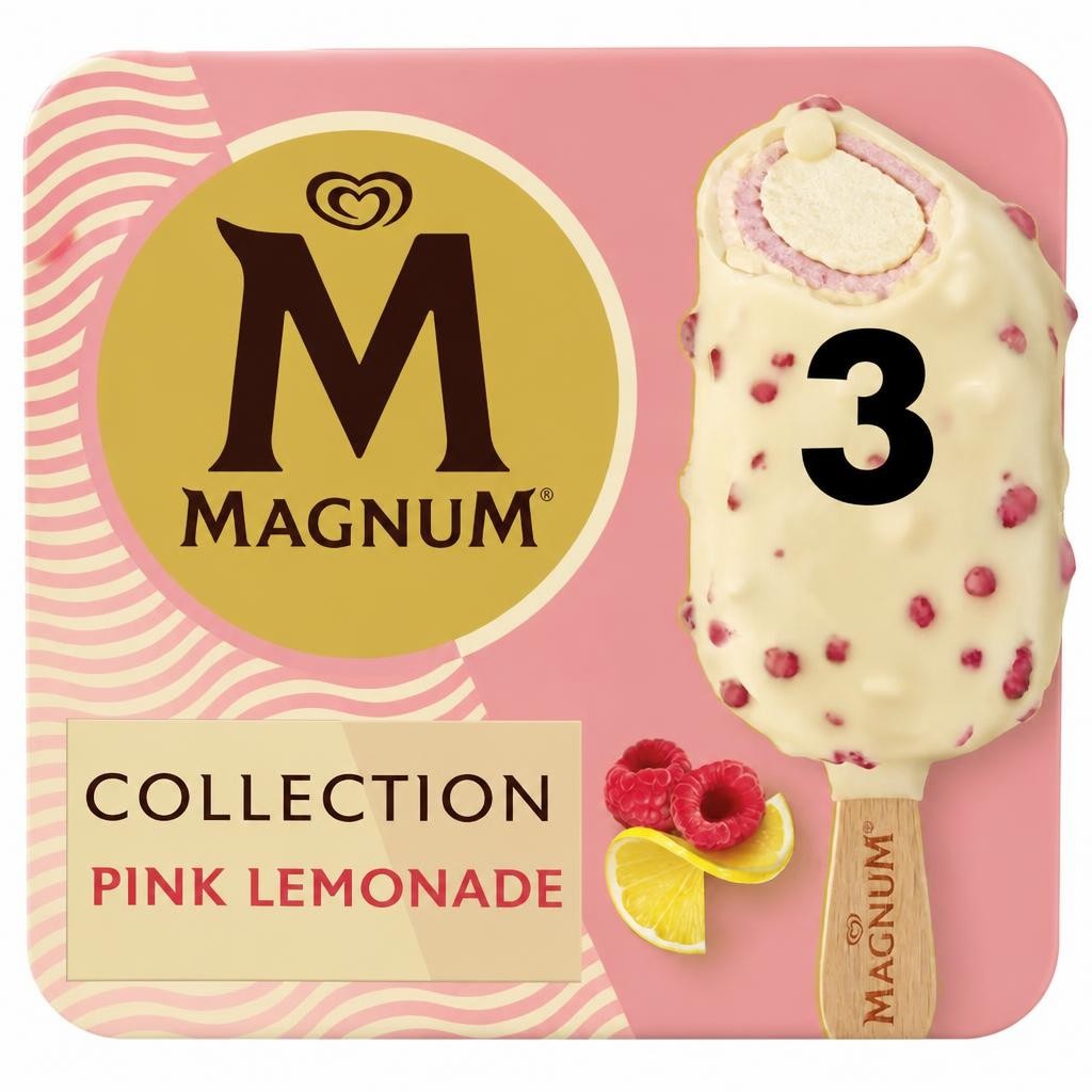 Magnum Collection Pink Lemonade Ice Cream Sticks 3  90ml