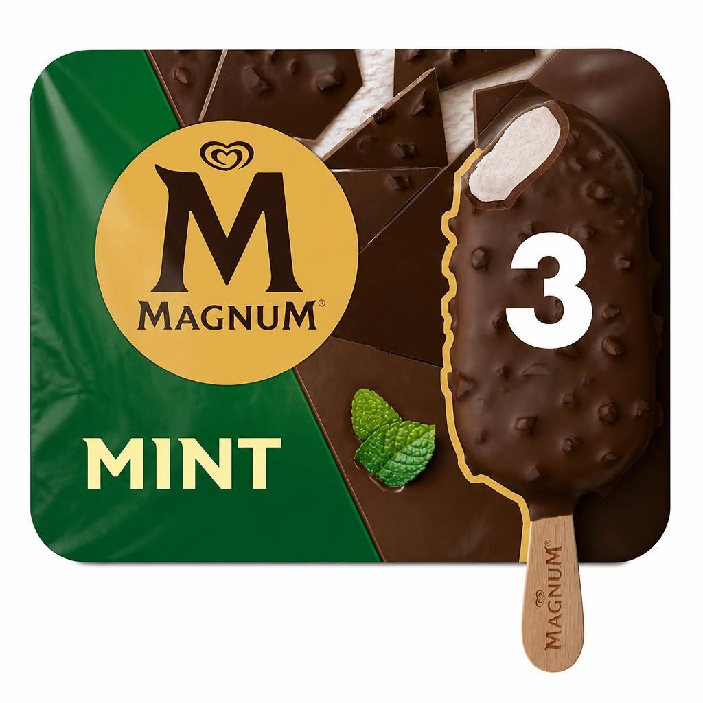 Magnum Mint Ice Cream Sticks 3x100ml