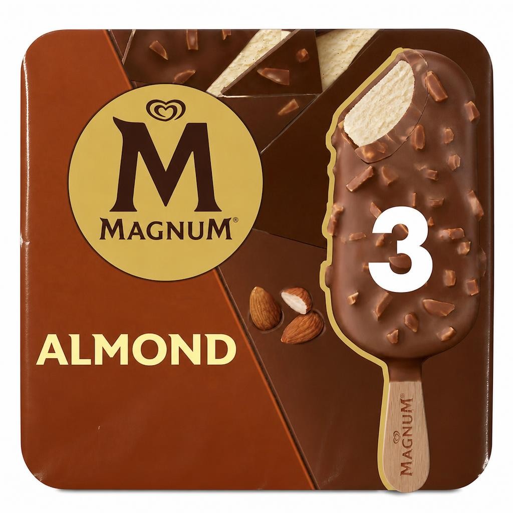 Magnum Almond Ice Cream Sticks 3x100ml