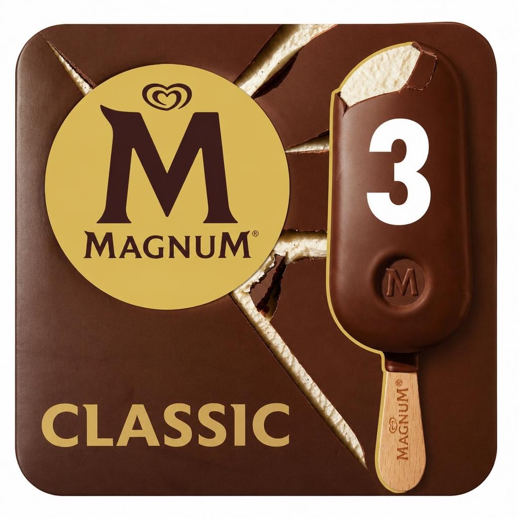 Magnum Classic Ice Cream Sticks 3x100ml