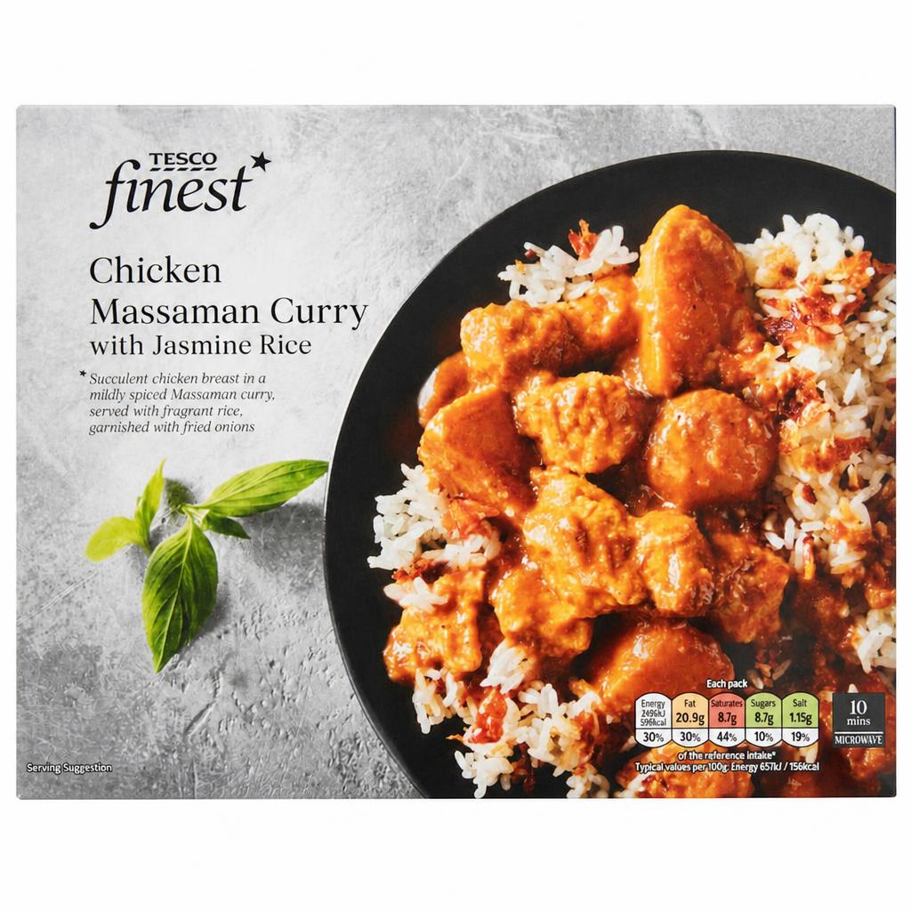 Tesco  Finest Chicken Massaman Curry with Jasmine rice 400g