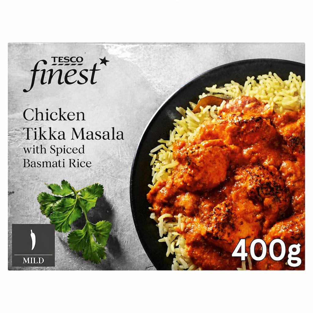 Tesco Finest Chicken Tikka Masala with Spiced Basmati Rice 400g