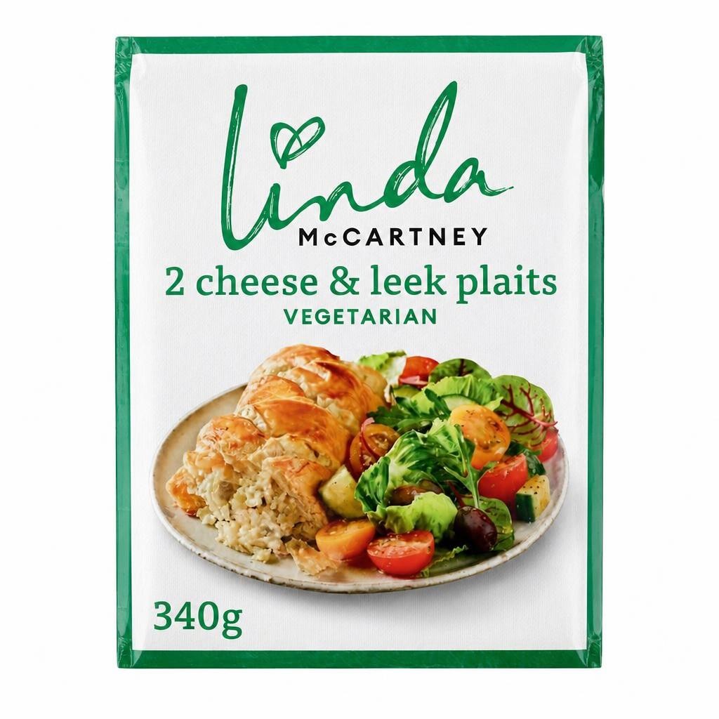 Linda Mccartney 2 Cheese Leek And Red Onionplaits 340G