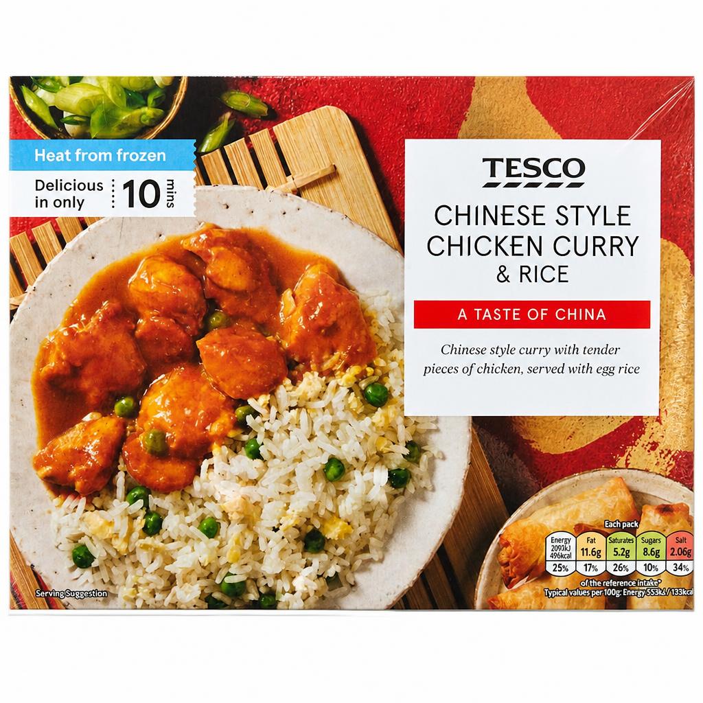 Tesco Chinese Style Chicken Curry & Rice 400g