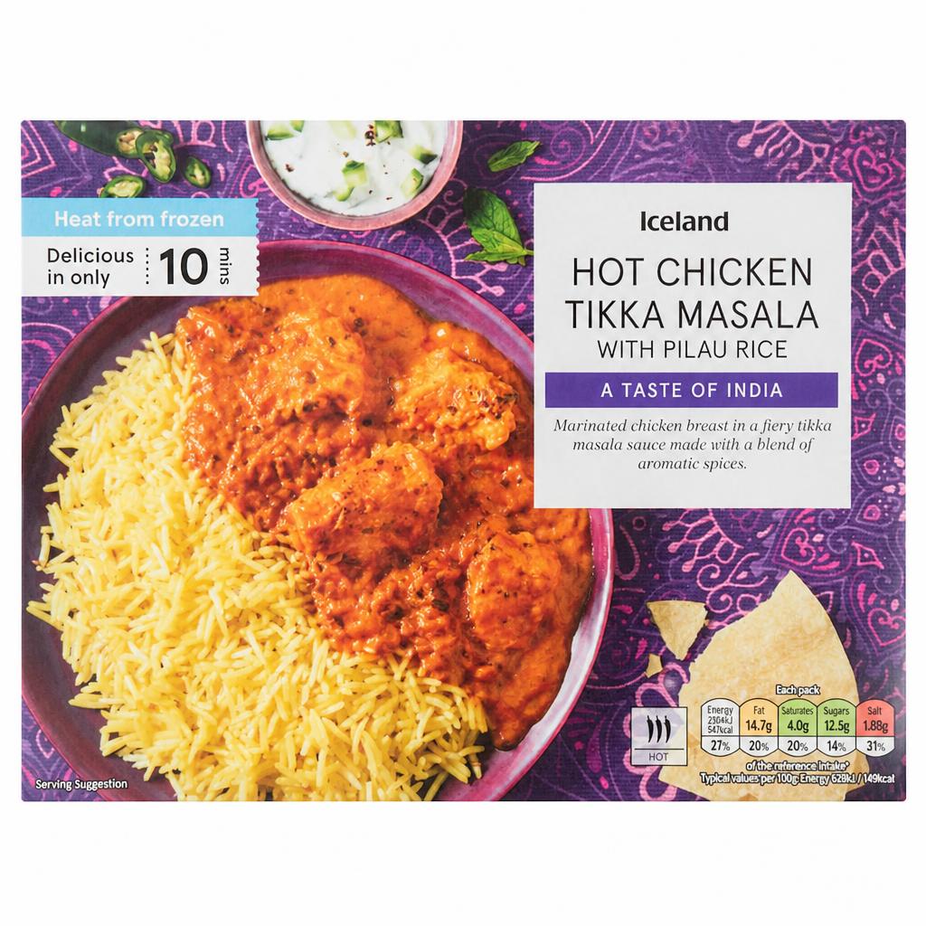 Tesco Hot Tikka Masala & Pilau Rice 400g