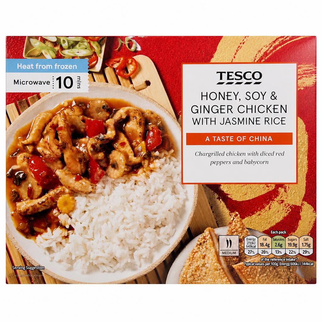 Tesco Honey, Soy & Ginger Chicken with Jasmine Rice 400g