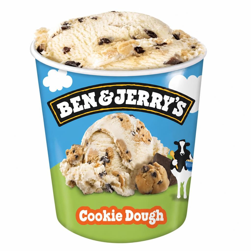 Ben & Jerry's Cookie Dough Vanilla Ice Cream Tub 465ml