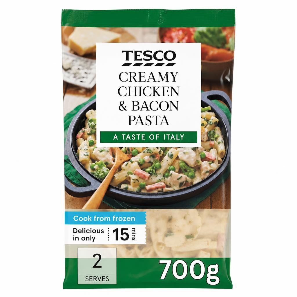 Tesco Creamy Chicken & Bacon Pasta 700g
