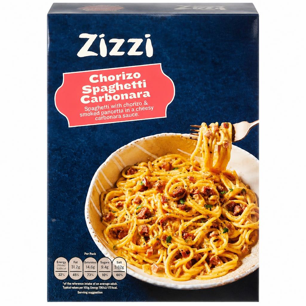 Zizzi Chorizo Spaghetti Carbonara 400g