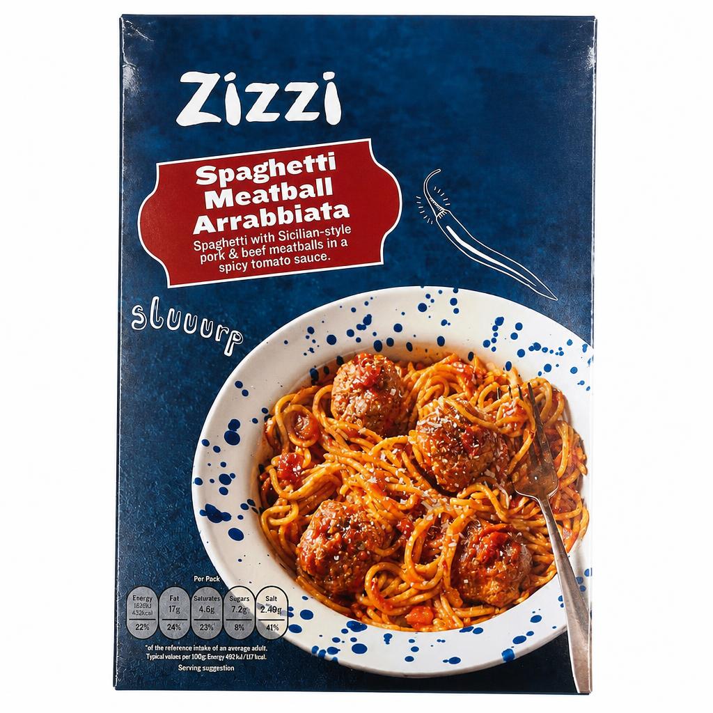Zizzi Spaghetti Meatball Arrabbiata 400g