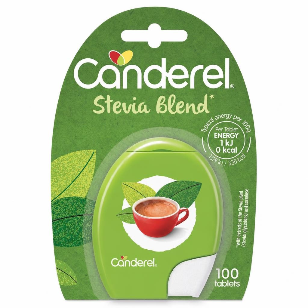 Green Canderel Stevia 100 Pack
