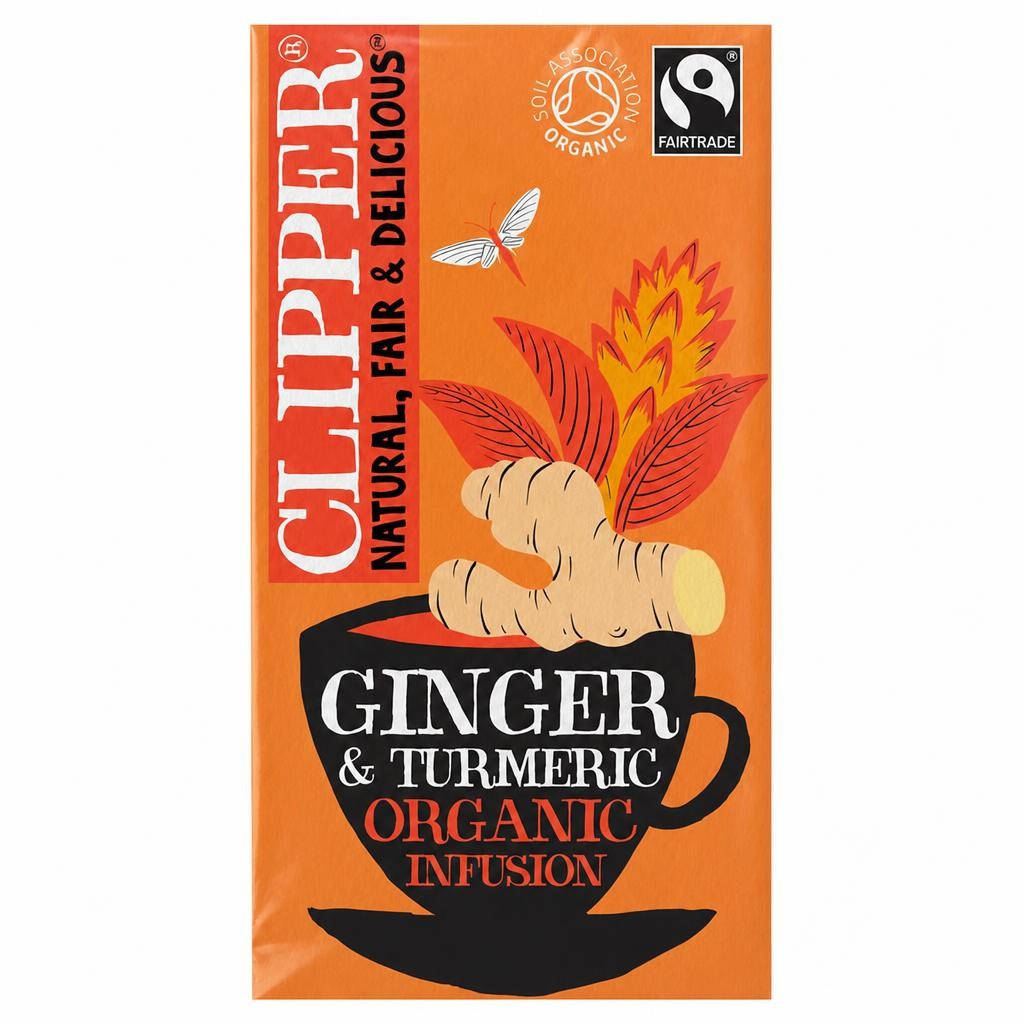 Clipper Restore Organic Ginger & Turmeric Tea 36G