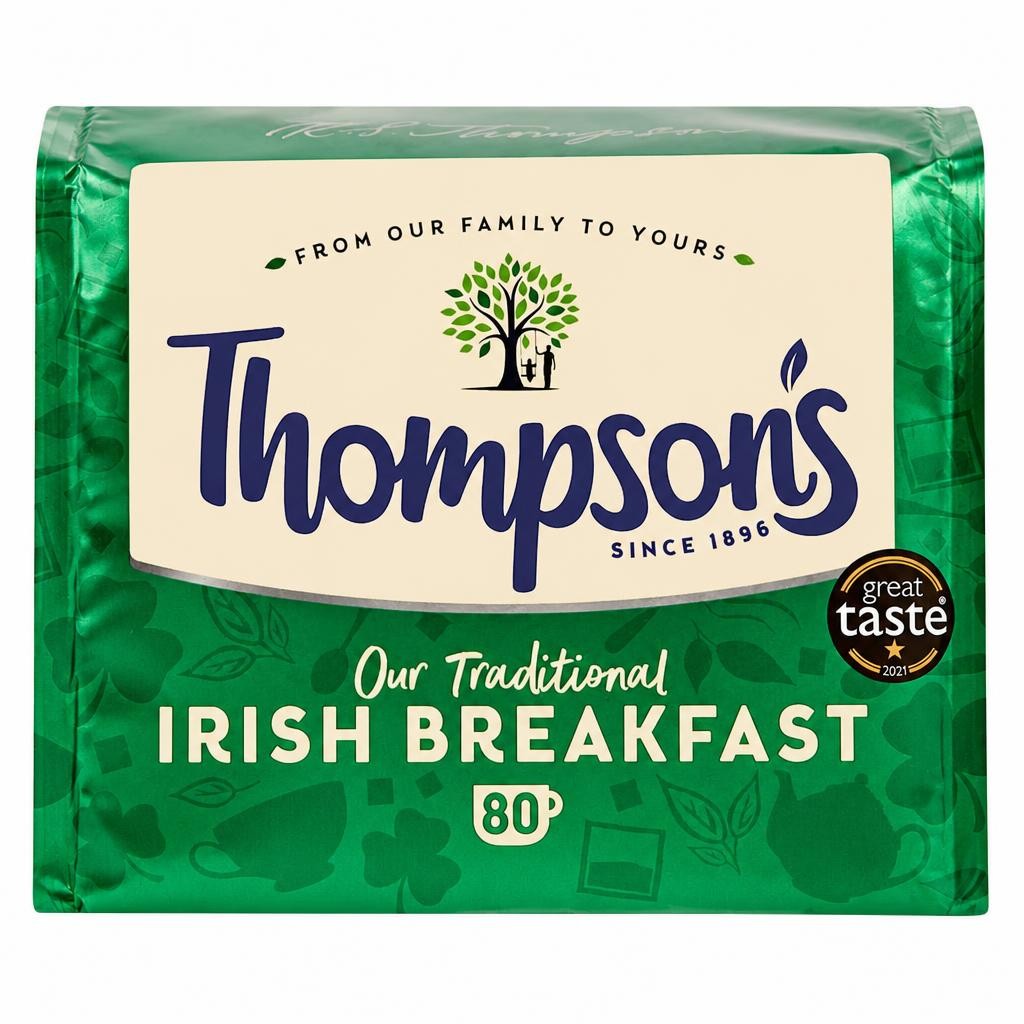 Thompson's Irish Breakfast Tea 80 Pack 250g
