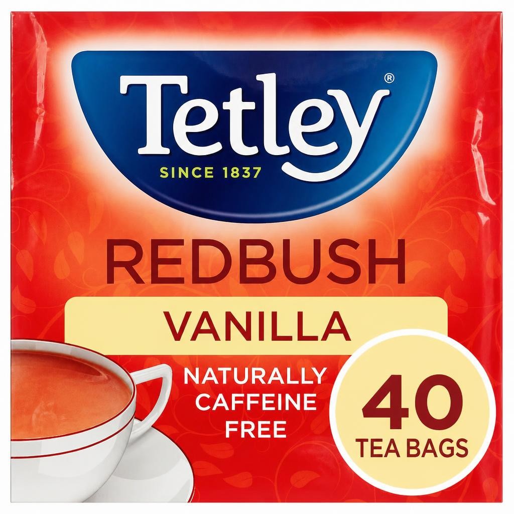 Tetley Redbush Vanilla Tea Bags 40 Pack 100g