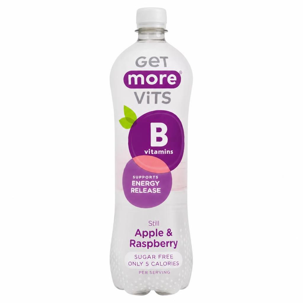 Get More Vits B Vitamins Still Water - Apple & Raspberry 1 Litre