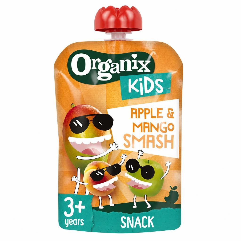 Organix Kids Apple & Mango Smash Pouch 100G