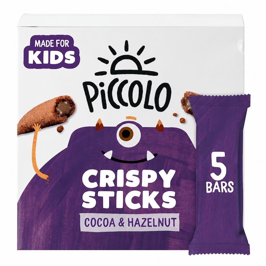 Piccolo Organic Crisp Sticks Cocoa & Hazelnut 5X25g