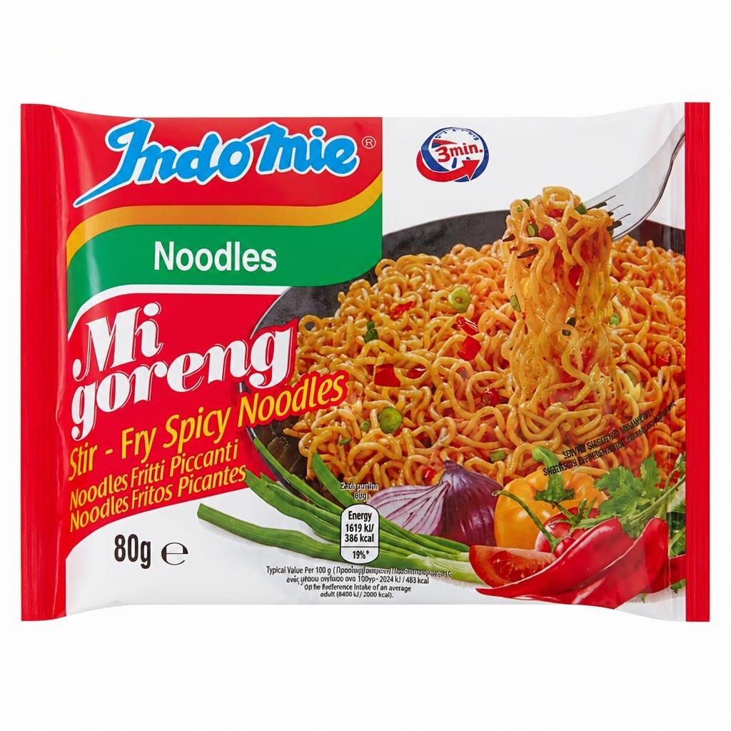 Indomie Mi Goreng Stir-Fry Spicy Noodles 80g