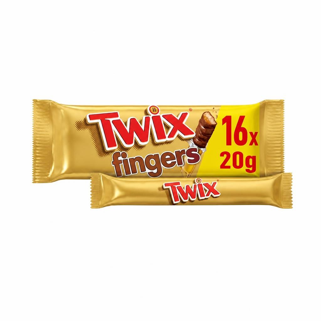 Twix Chocolate Biscuit Fingers Multipack 16 x 20g 320g