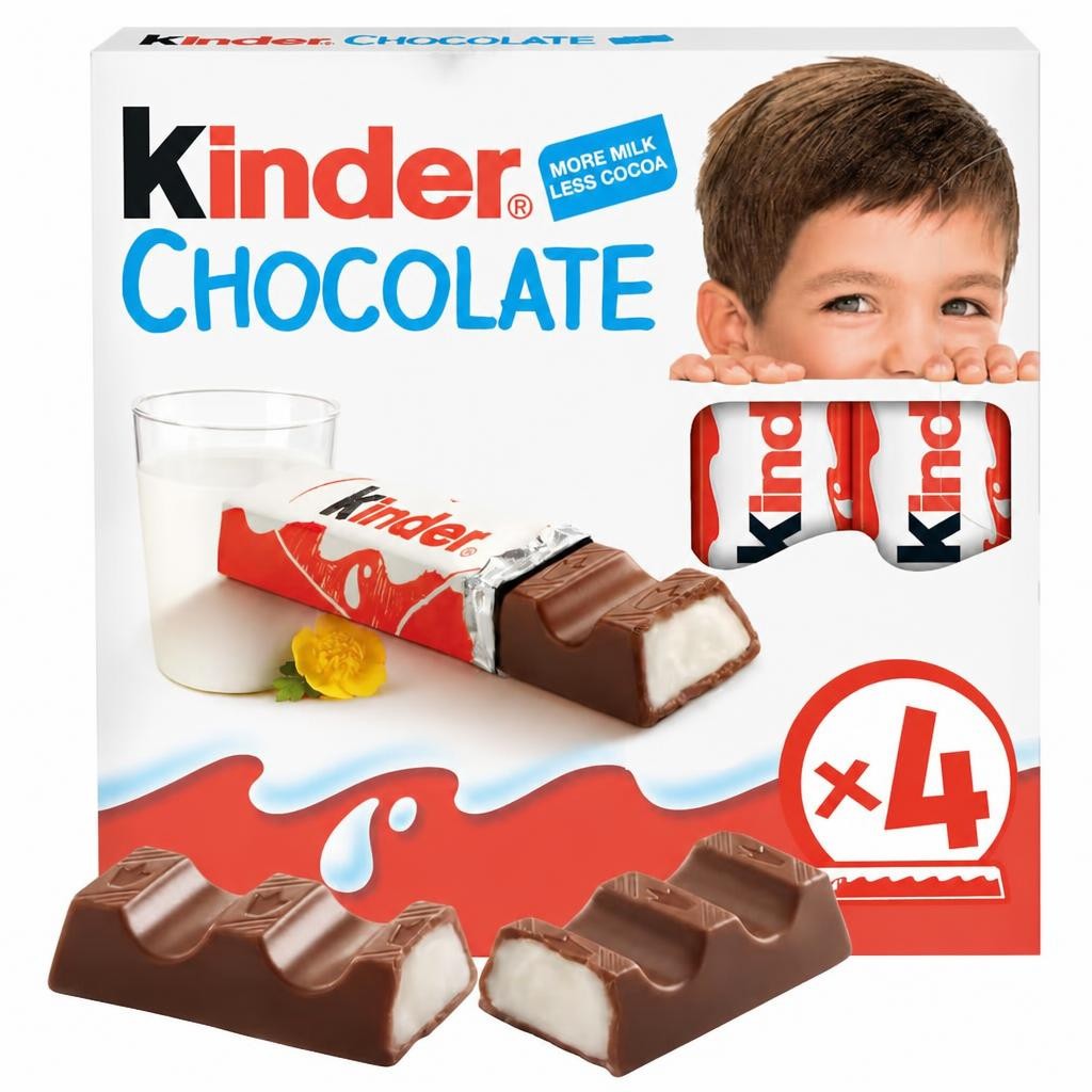 Kinder Chocolate 4 Pack 50G