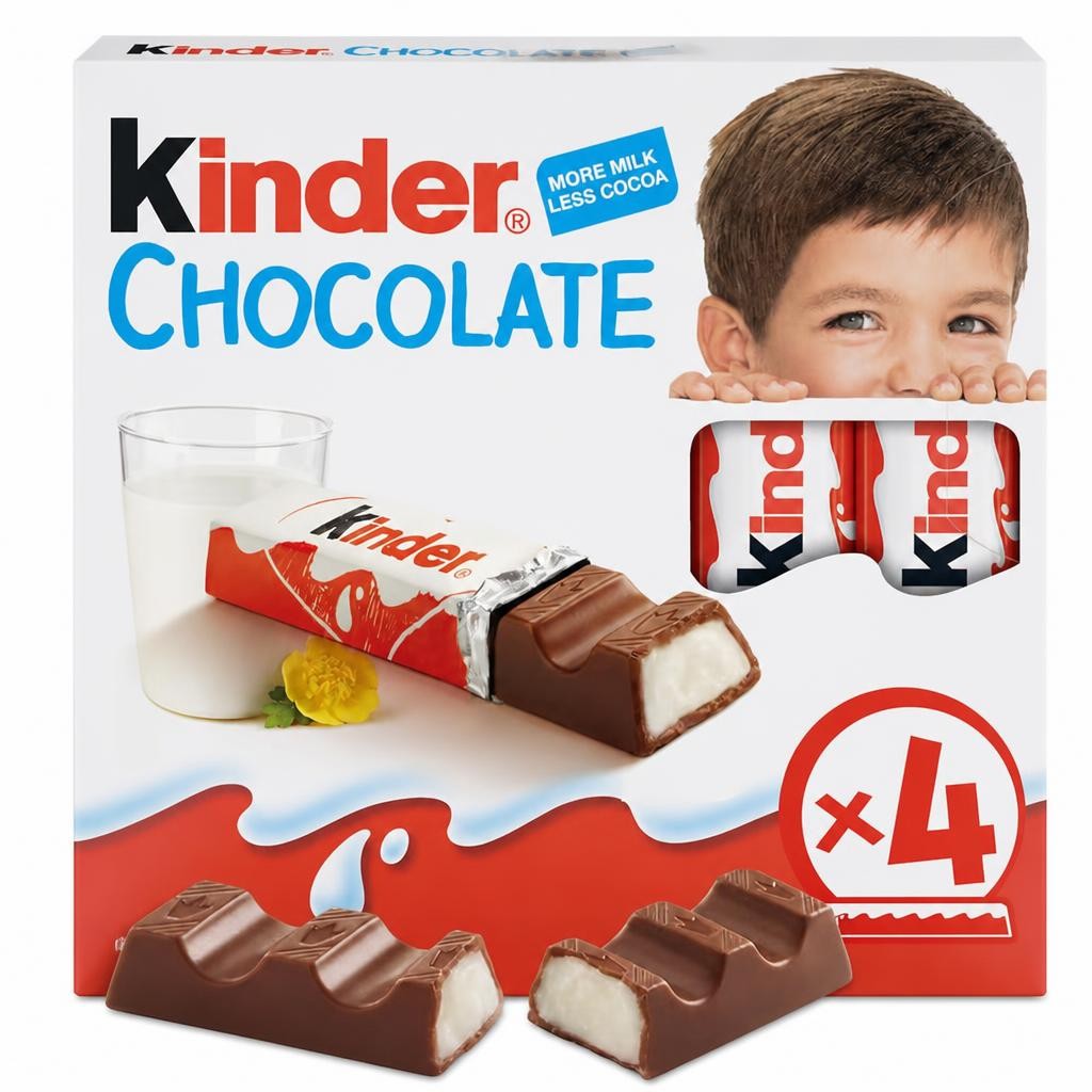 Kinder Chocolate 4 Pack 50G