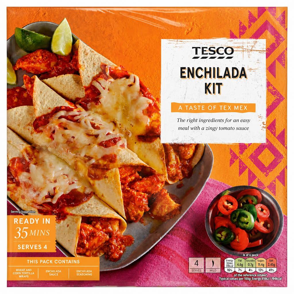 Tesco Enchilada Kit 650G