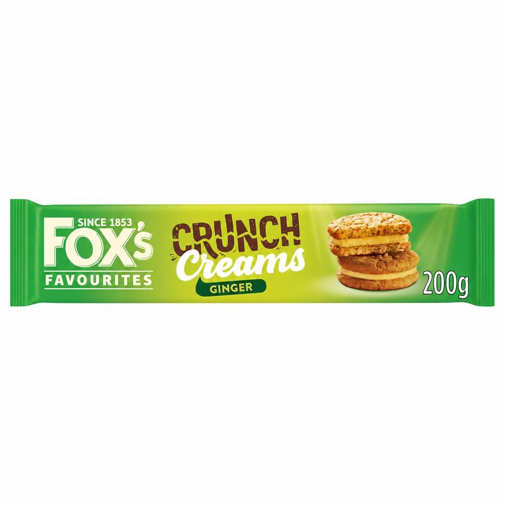 Fox's Favourites Crunch Creams Biscuits - Ginger 200g