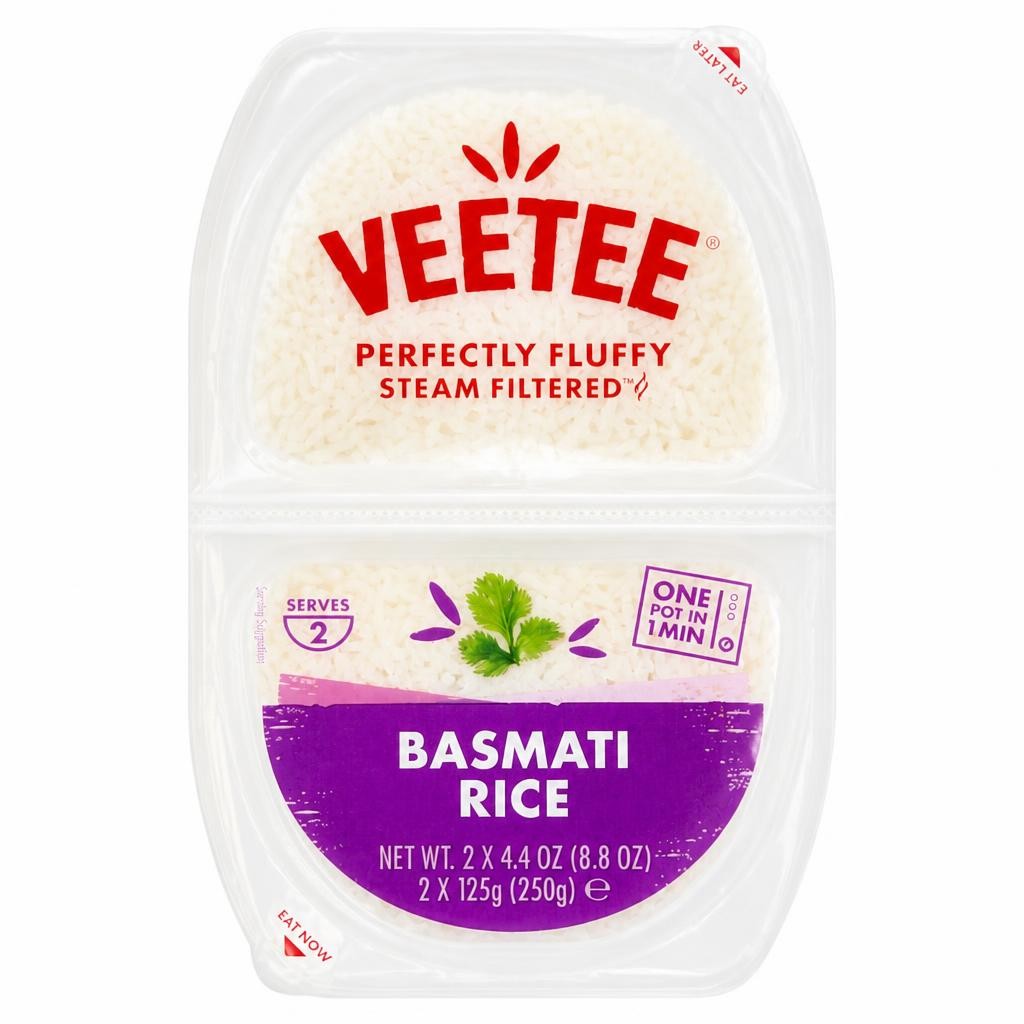 Veetee Heat & Eat Basmati Rice Pot 2 X 125G