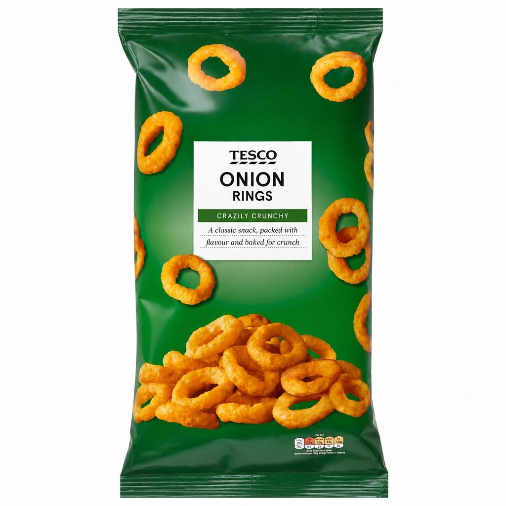 Tesco Onion Rings Snacks 300G
