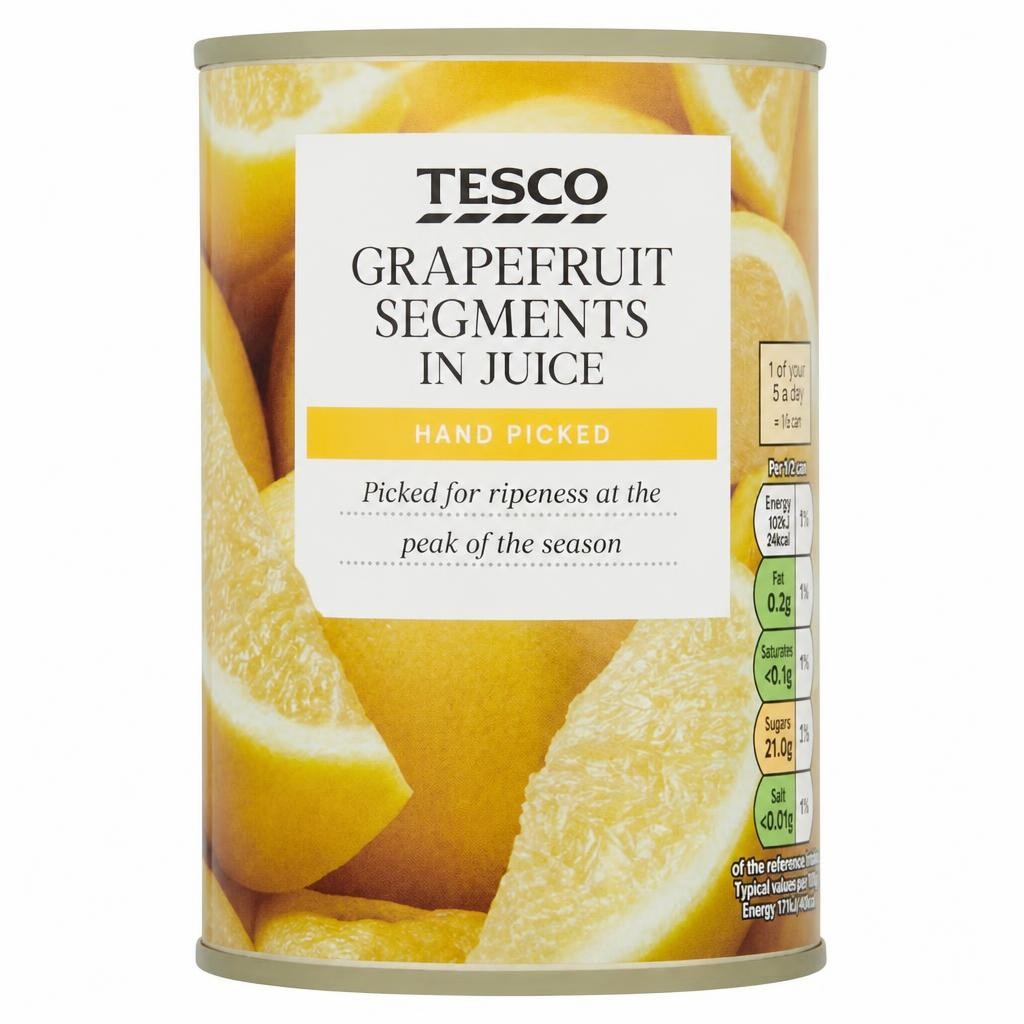 Tesco Grapefruit Segments In Juice 411G