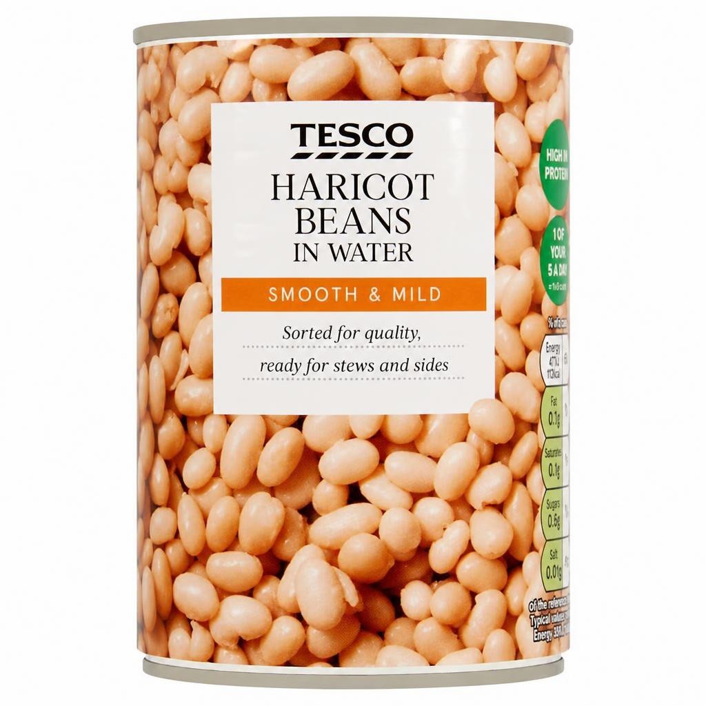Tesco Haricot Beans In Water 400G
