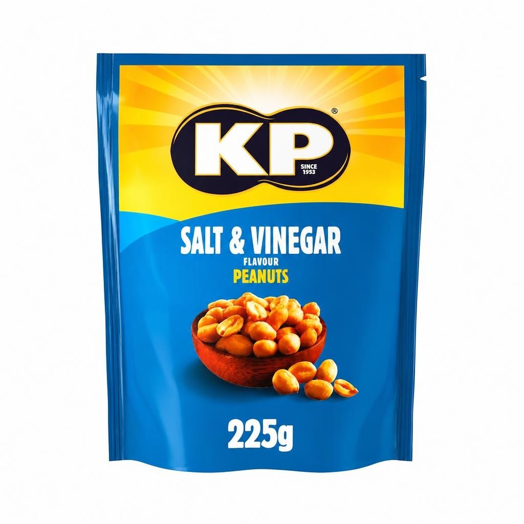Kp Salt & Vinegar Peanuts 225G