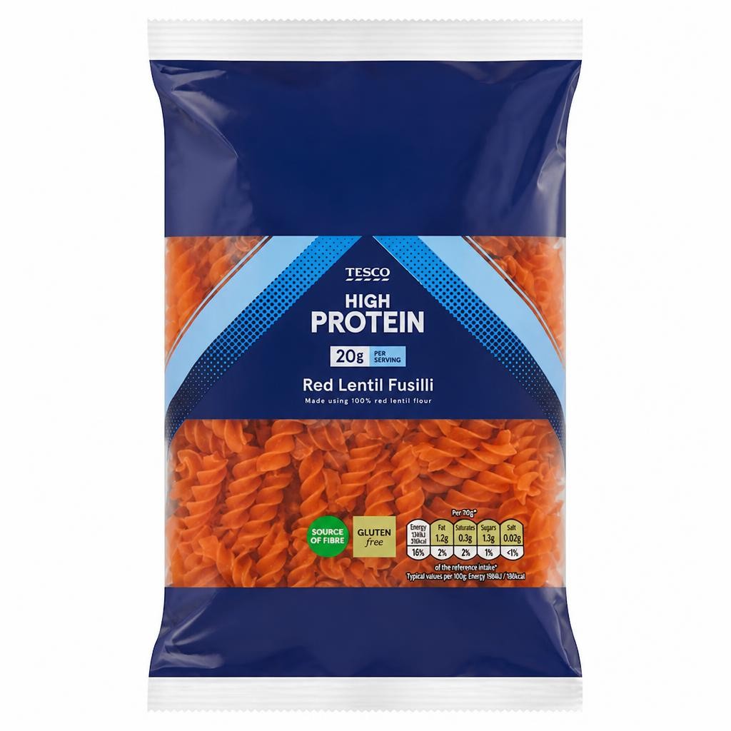 Tesco Gluten Free Red Lentil Fusilli 250g