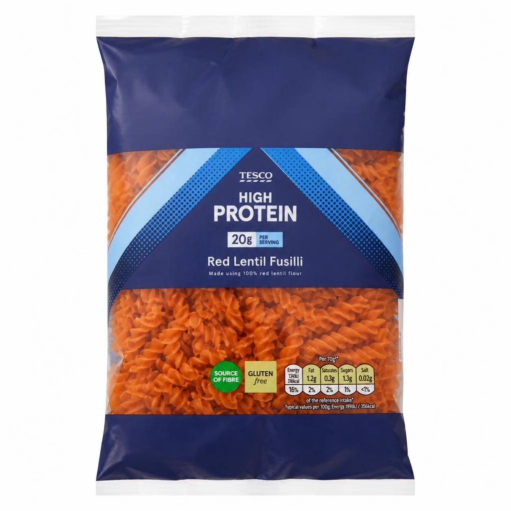 Tesco Gluten Free Red Lentil Fusilli 250g