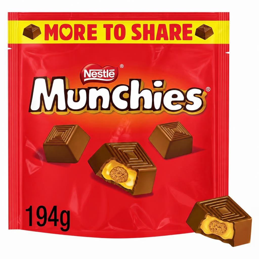 Munchies Milk Chocolate Share Bag 194G