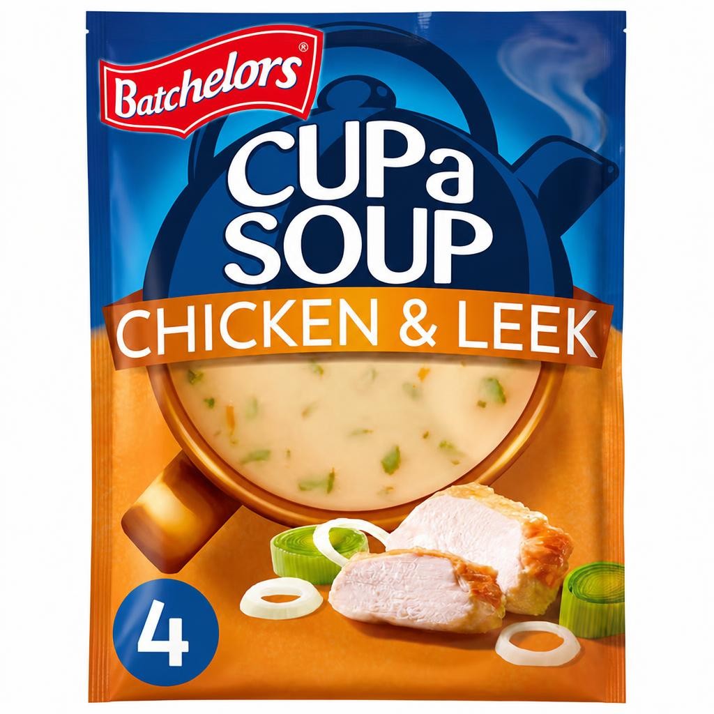 Batchelors Cup A Soup Chicken & Leek 4 Pack 86G