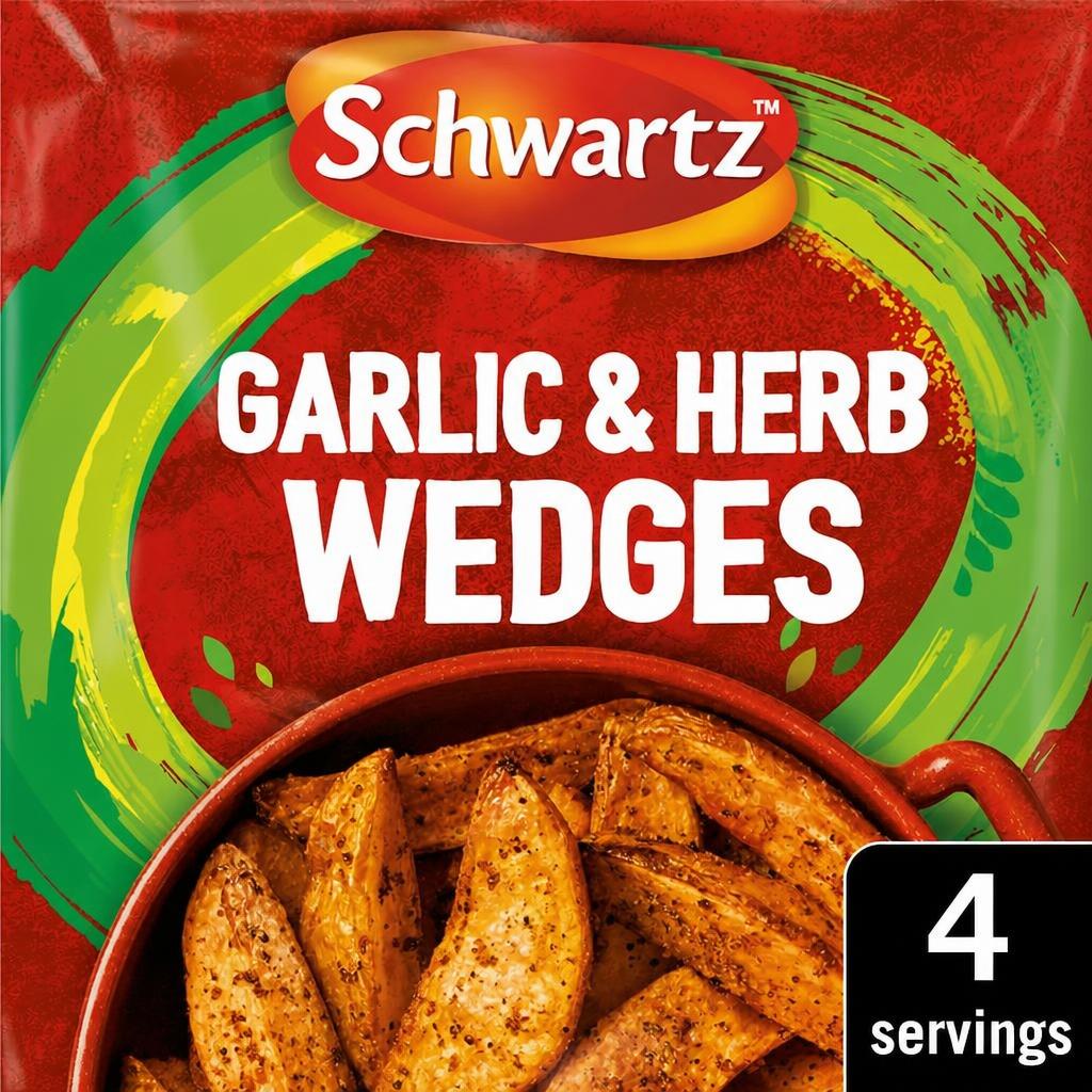 Schwartz garlic & Herb Potato Wedges Recipe Mix 38g