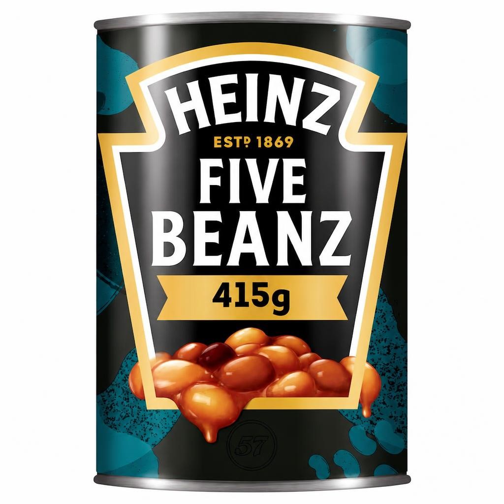 Heinz Baked Beans Five Beanz In Tomato Sauce 415G